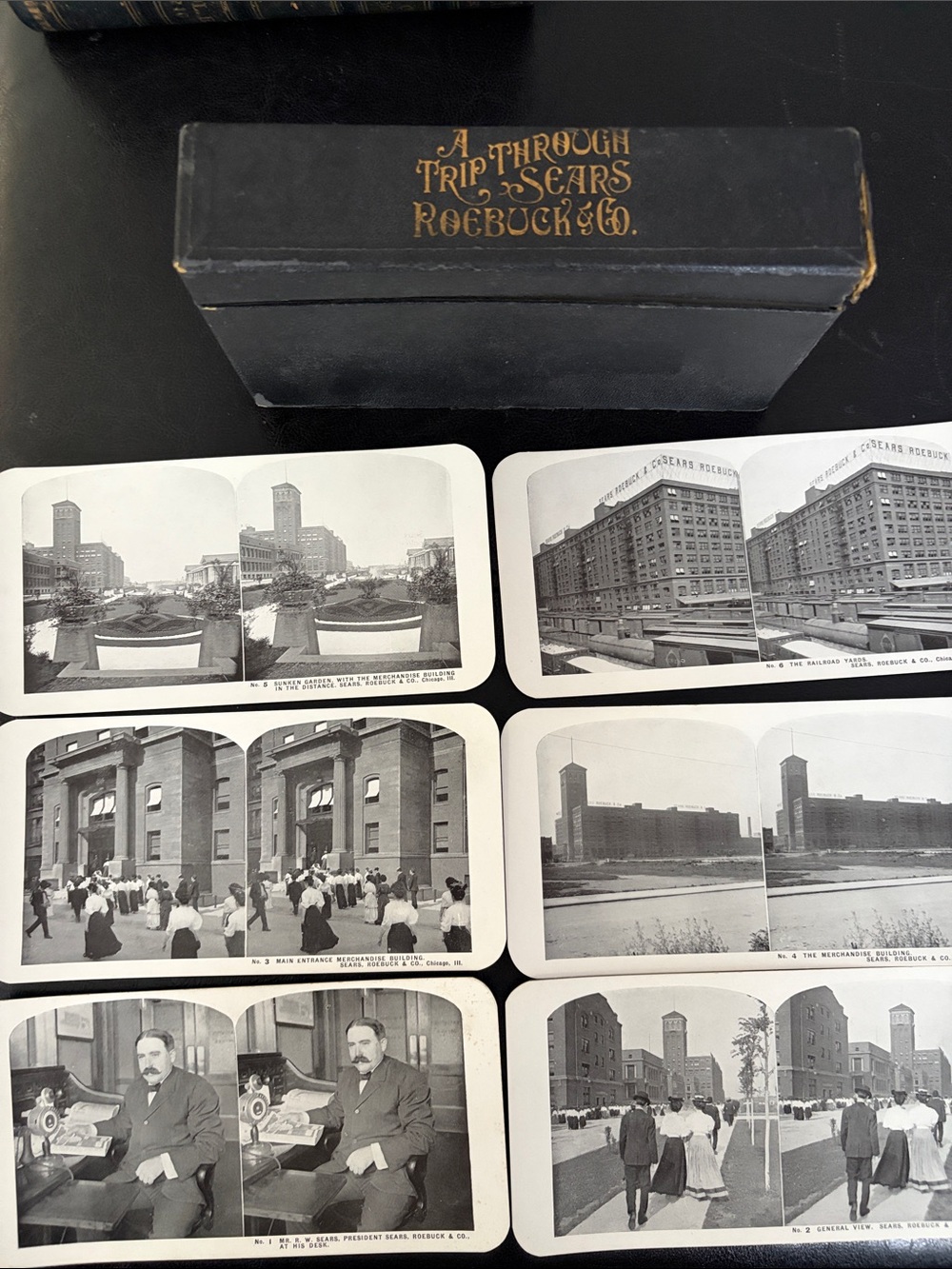 Vintage Stereoscope Card Set - A Trip Through Sears Roebuck & Co. circa 1908
